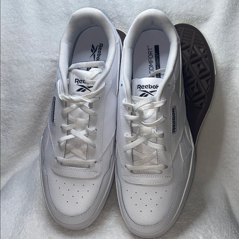 Reebok Men’s White Low-Top Athletic Sneakers